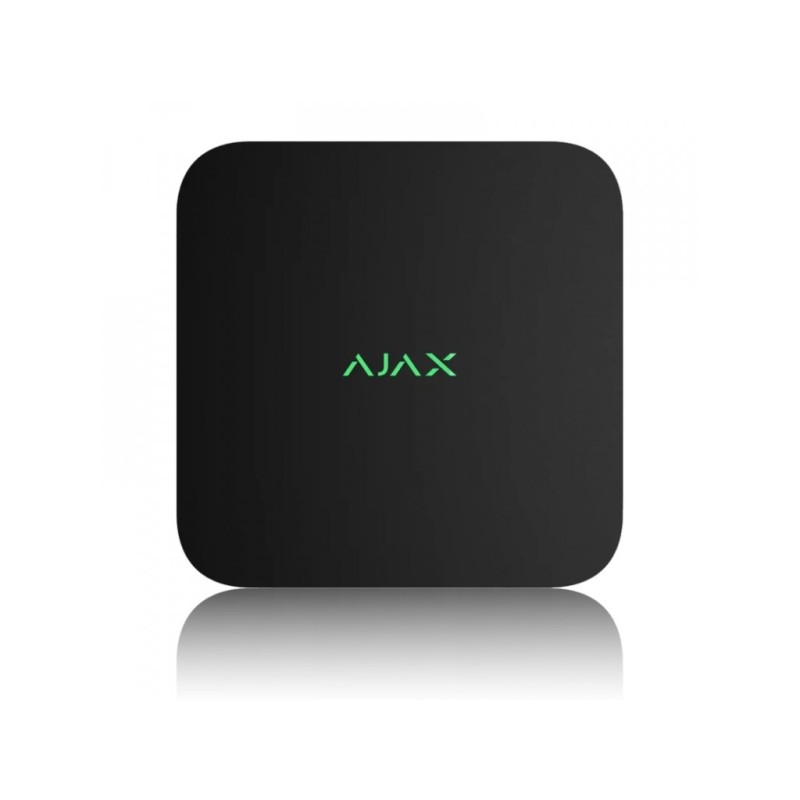 Ajax NVR (16ch) (8EU) ASP black este un IP videoregistrator cu suport pentru 16 canale.