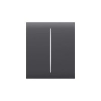 Ajax CenterButton (2-gang) [55] Graphite Buton central pentru comutator cu două chei
