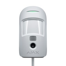 Ajax MotionCam Fibra Проводной датчик движения с фотофиксацией (white)