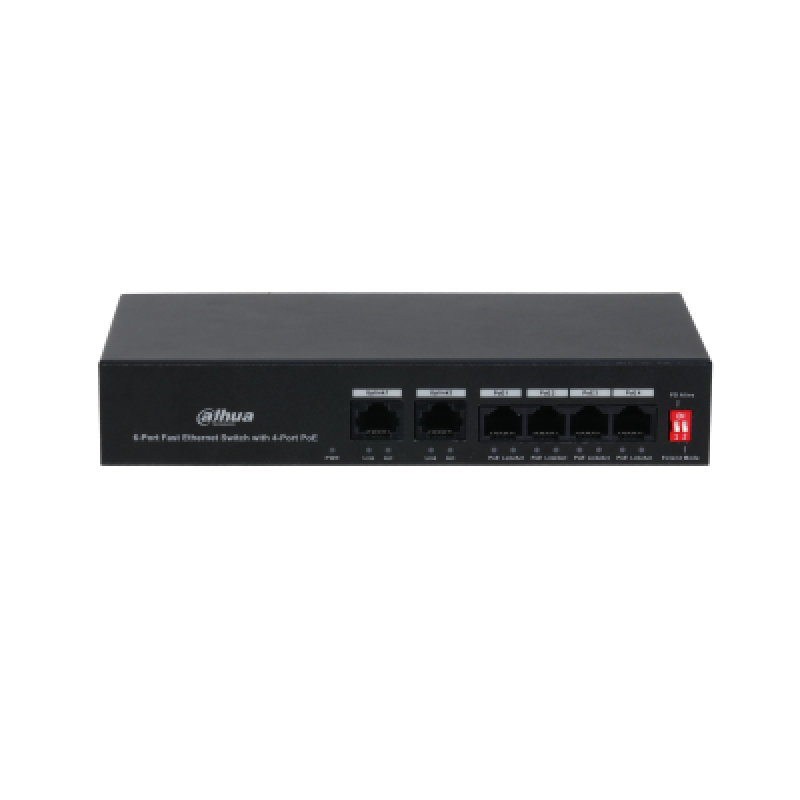 Dahua DH-S3024-24GT Свитч с 24 портами, поддерживающий скорости 10/100/1000 Мбит/с.