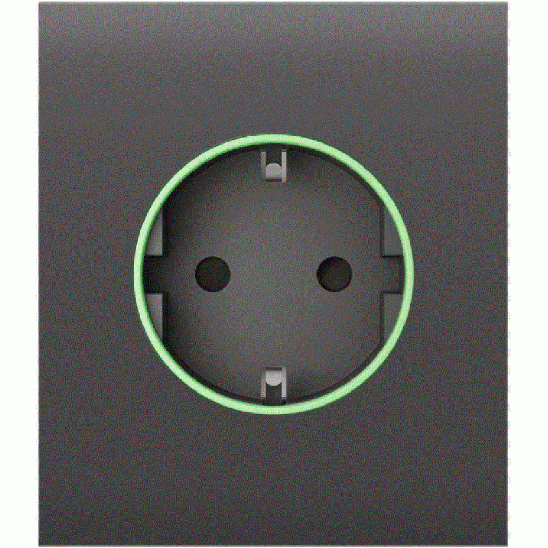 Ajax CenterCover (smart) [type F] [55] ASP Grey Panoul central și capacul prizei