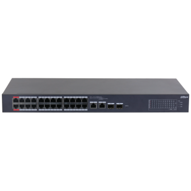 Dahua DH-PFS3010-8ET-65 — PoE свитч с 8 портами + 2 uplink порта