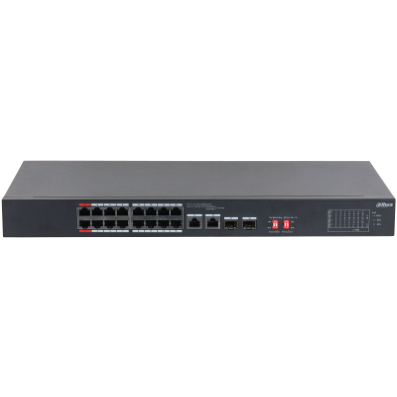 Dahua DH-PFS3010-8ET-96 — PoE свитч с 8 портами + 2 uplink порта