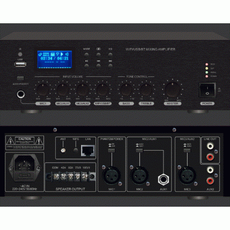 FY-5650S 5 Zone Amplificator mixer 650W