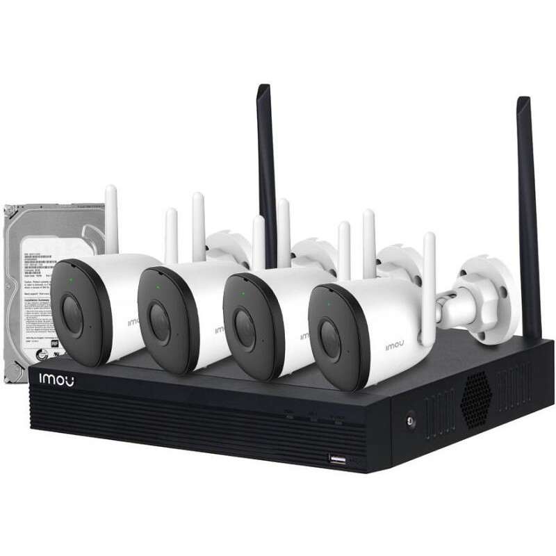 Imou KIT/NVR1104HS-W-S2/4-F22FE/1HDDx1TB Kit de camere de supraveghere video