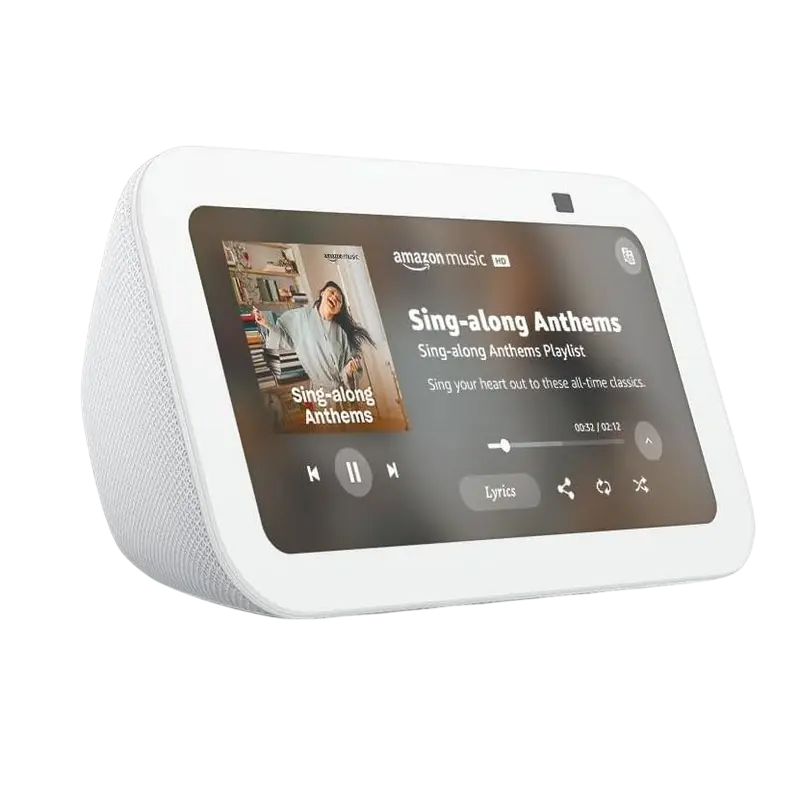 Amazon Echo Show 5 (3rd Gen), Glacier White Boxe inteligente