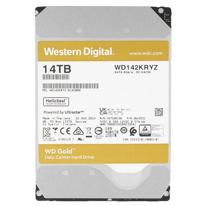 Жесткий диск Western Digital WD Gold 14 ТБ