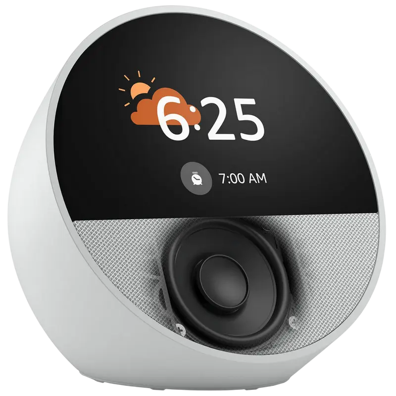 Amazon Echo Spot, Glacier White Boxe inteligente