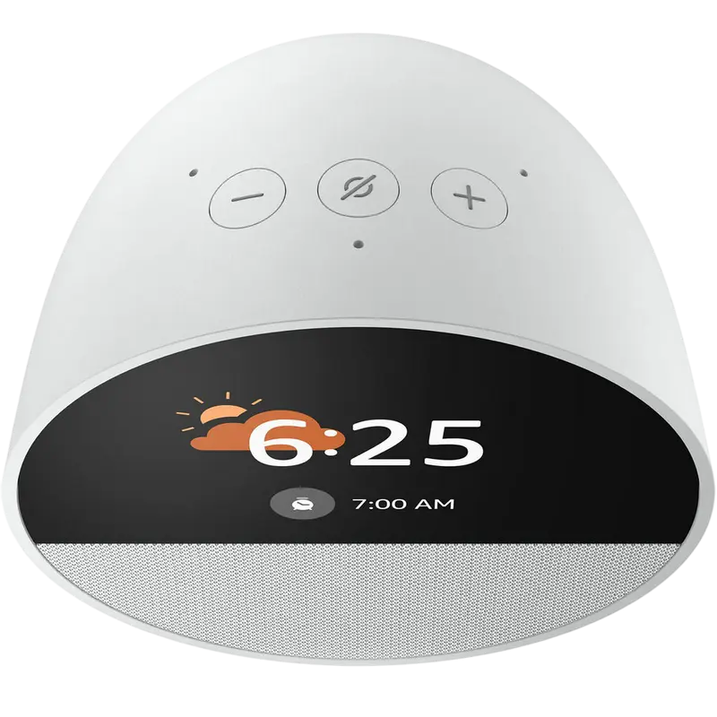 Amazon Echo Spot, Glacier White Boxe inteligente