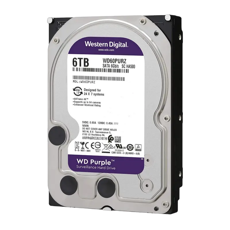 Жесткий диск Western Digital WD Purple 6 ТБ