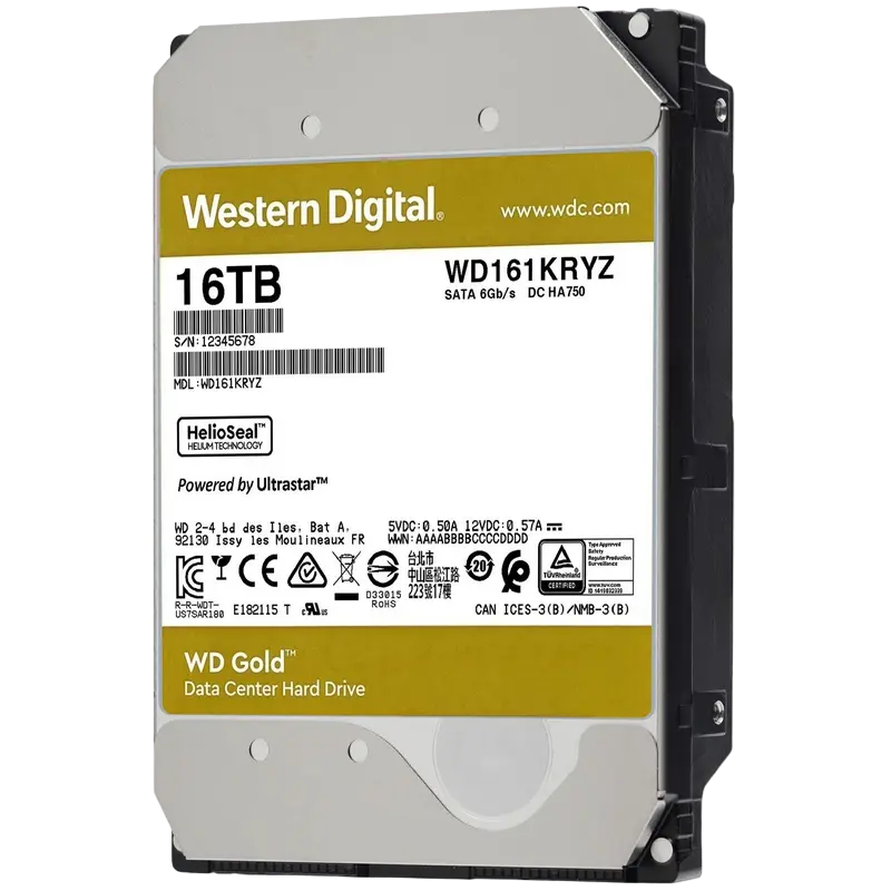Жесткий диск Western Digital WD Gold 16 ТБ