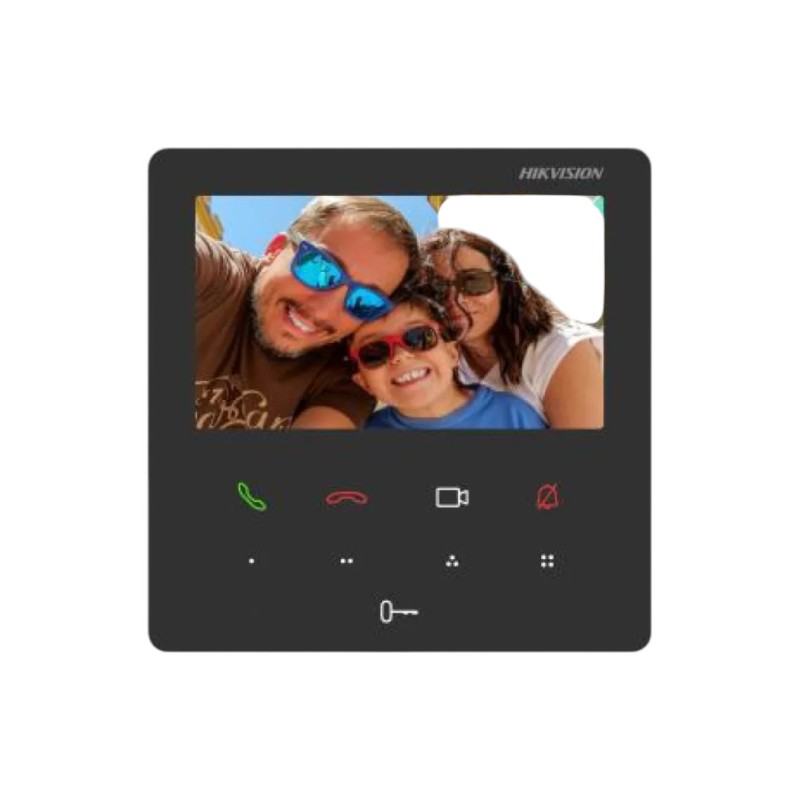 Pachet videointerfon Hikvision DS-KH6110-WE1 + DS-KV6113-PE1 + PoE + microSD 32GB