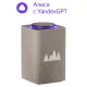 Yandex Station Max YNDX-00053, YandexGPT, Умная колонка Zigbee, (Бежевый)