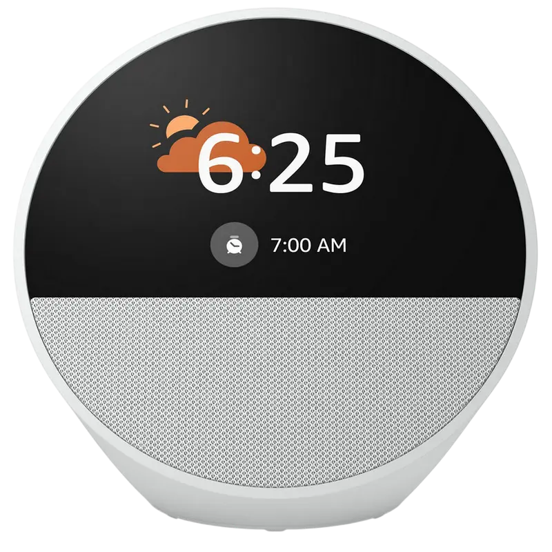 Amazon Echo Spot, Glacier White Boxe inteligente