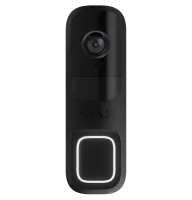 Ajax Doorbell (8EU) ASP Black Apel video cu senzor AI și IR încorporat