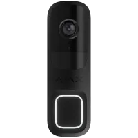 Ajax Doorbell (8EU) ASP Black Apel video cu senzor AI și IR încorporat