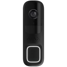 Ajax Doorbell (8EU) ASP Black Apel video cu senzor AI și IR încorporat