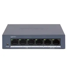 Hikvision DS-3E0106MP-E/M Настольный PoE коммутатор 4-портовый 