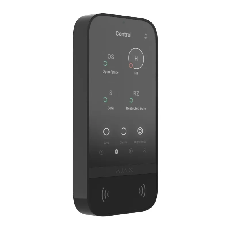 Ajax KeyPad TouchScreen (8EU) ASP Black Tastatura wireless cu ecran tactil