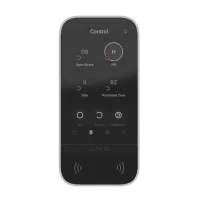 Ajax KeyPad TouchScreen (8EU) ASP White Беспроводная клавиатура с сенсорным экраном