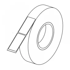 Nedap NT-2350, Albe, 23x50mm, 4000 etichete/rolă – Rolă cu etichete RF