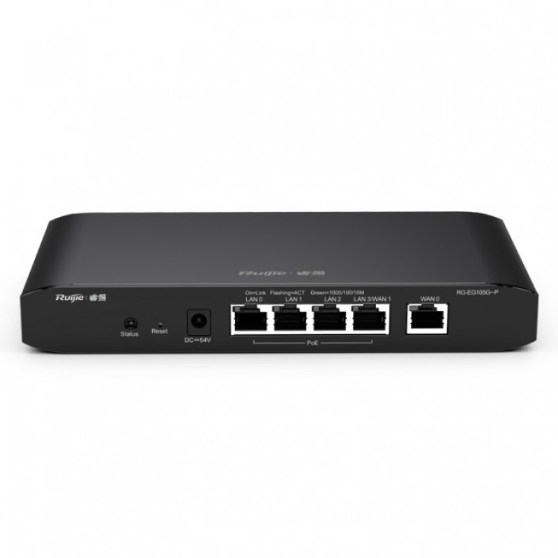Ruijie Reyee RG-EG105G-P V2 Router POE, 5 porturi, 10/100/1000Mbps, max. 60W, gestionat prin cloud
