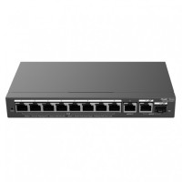 Ruijie Reyee RG-ES210GS-P Switch PoE, 8xPoE, 2xUpLink, 1xSFP (combo), max. 120W, gestionat prin cloud, Layer 2