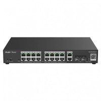 Ruijie Reyee RG-ES220GS-P Switch PoE, 16xPoE, 2xUpLink, 2xSFP, max. 250W, gestionat prin cloud, Layer 2