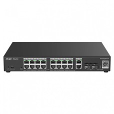 Ruijie Reyee RG-ES220GS-P Switch PoE, 16xPoE, 2xUpLink, 2xSFP, max. 250W, gestionat prin cloud, Layer 2