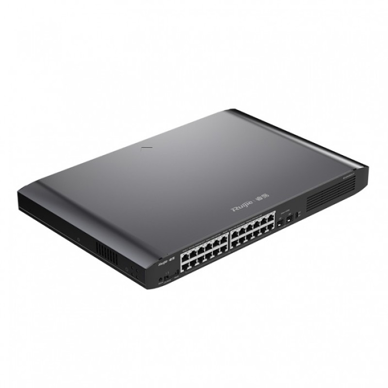 Ruijie Reyee RG-ES226GC-P Switch POE, 24xPoE, 2xSFP, max. 370W, gestionat prin cloud, Layer 2