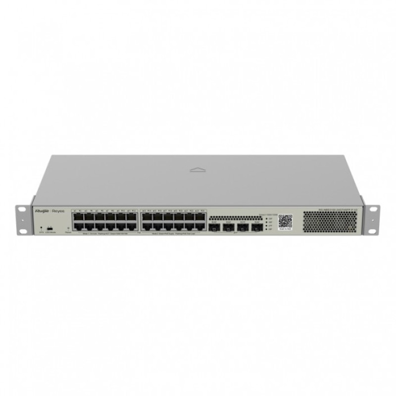 Ruijie Reyee RG-NBS3100-24GT4SFP-P-V2 Switch 24xPoE, 4xSFP, max. 370W, gestionat prin cloud, Layer 2