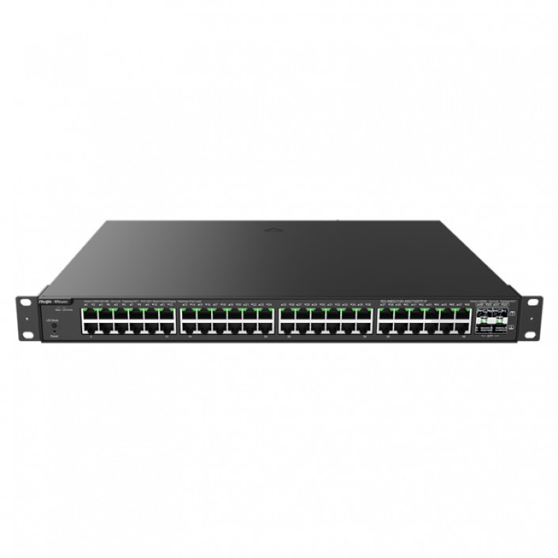 Ruijie Reyee RG-NBS3100-48GT4SFP-P Switch 48xPoE, 4xSFP, max. 370W, gestionat prin cloud, Layer 2