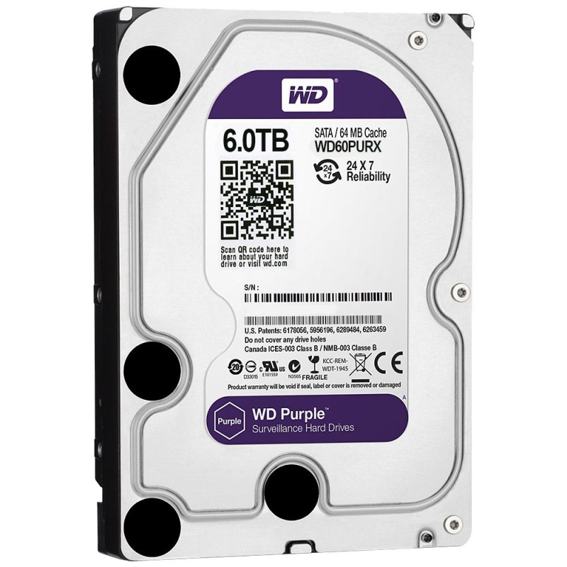 Western Digital WD60PURX HDD WD Purple на 6 ТБ 