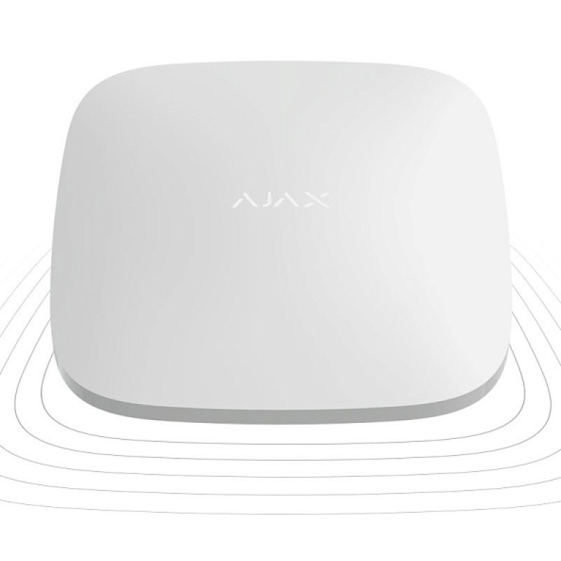 Ajax ReX White EU este un retranslator de semnal radio wireless, destinat extinderii acoperirii semnalului în sistemele de securitate Ajax. De culoare albă.
