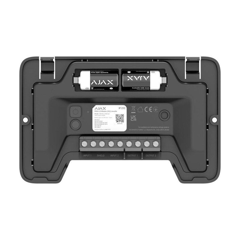 Ajax EN54 I/O Module (2X2) Black — Modul wireless adresabil cu dublă intrare/ieșire pentru sistem de alarmă la incendiu          Спросить ChatGPT