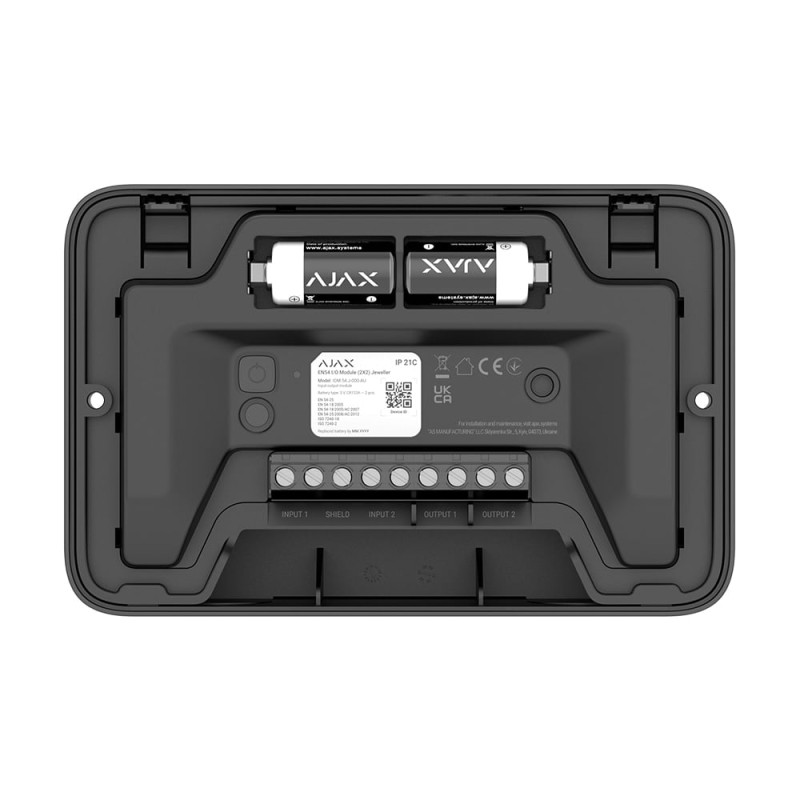 Ajax EN54 I/O Module (2X2) Black — Modul wireless adresabil cu dublă intrare/ieșire pentru sistem de alarmă la incendiu          Спросить ChatGPT