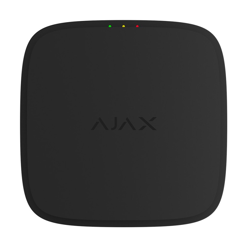 Ajax EN54 FireProtect (Smoke/Sounder) Jeweller Black — Detector wireless de fum adresabil, combinat cu sirenă sonoră