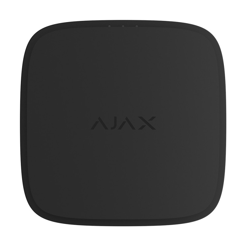 Ajax EN54 FireProtect (Heat/Sounder) Jeweller Black — Detector wireless de căldură adresabil, combinat cu sirenă sonoră