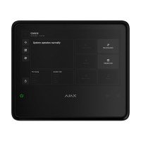 Ajax EN54 Fire Hub Jeweller Black Беспроводной ППКП с Wi-Fi, 2G/4G, Ethernet, поддержкой до 200 устройств и 40 пожарных зон