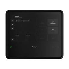 Ajax EN54 Fire Hub Jeweller Black — Dispozitiv wireless cu Wi-Fi, 2G/4G, Ethernet, suport pentru până la 200 de dispozitive și 40 de zone de incendiu