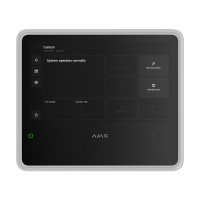Ajax EN54 Fire Hub Jeweller White — Dispozitiv wireless cu Wi-Fi, 2G/4G, Ethernet, suport pentru până la 200 de dispozitive și 40 de zone de incendiu