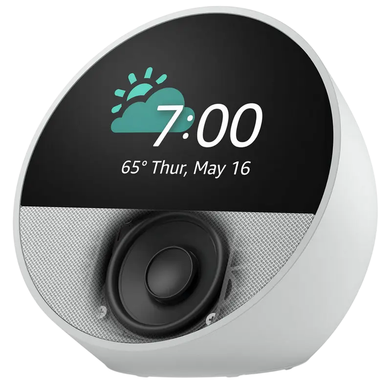 Amazon Echo Spot, Glacier White Boxe inteligente