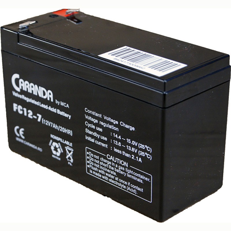 Caranda acumulator cu plumb și acid.