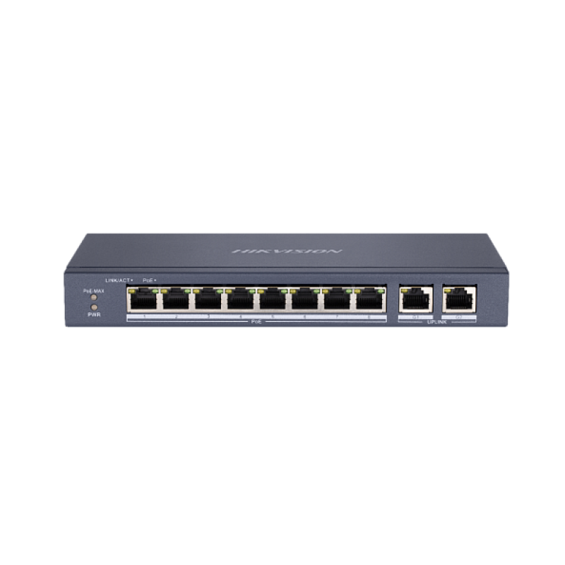 Hikvision DS-3E0310P-E/M 8-портовый POE коммутатор