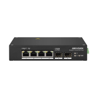 Hikvision DS-3T0506HP-E/HS Промышленный гигабитный PoE коммутатор
