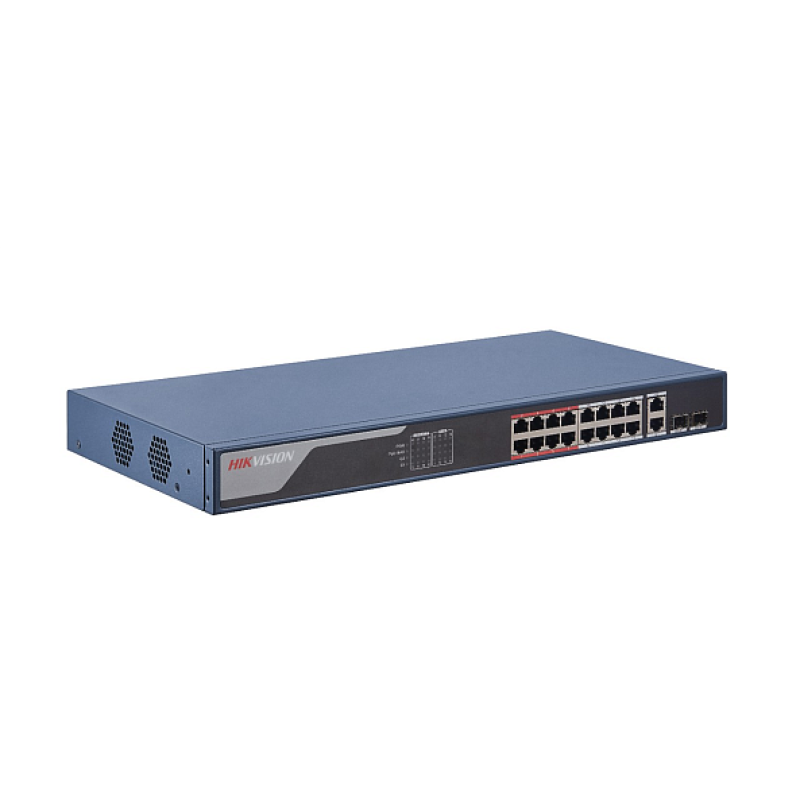 Hikvision DS-3E1318P-EI Switch POE inteligent cu 16 porturi
