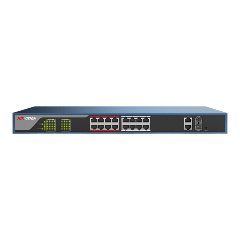 Hikvision DS-3E1318P-E Switch POE WEB cu 16 porturi