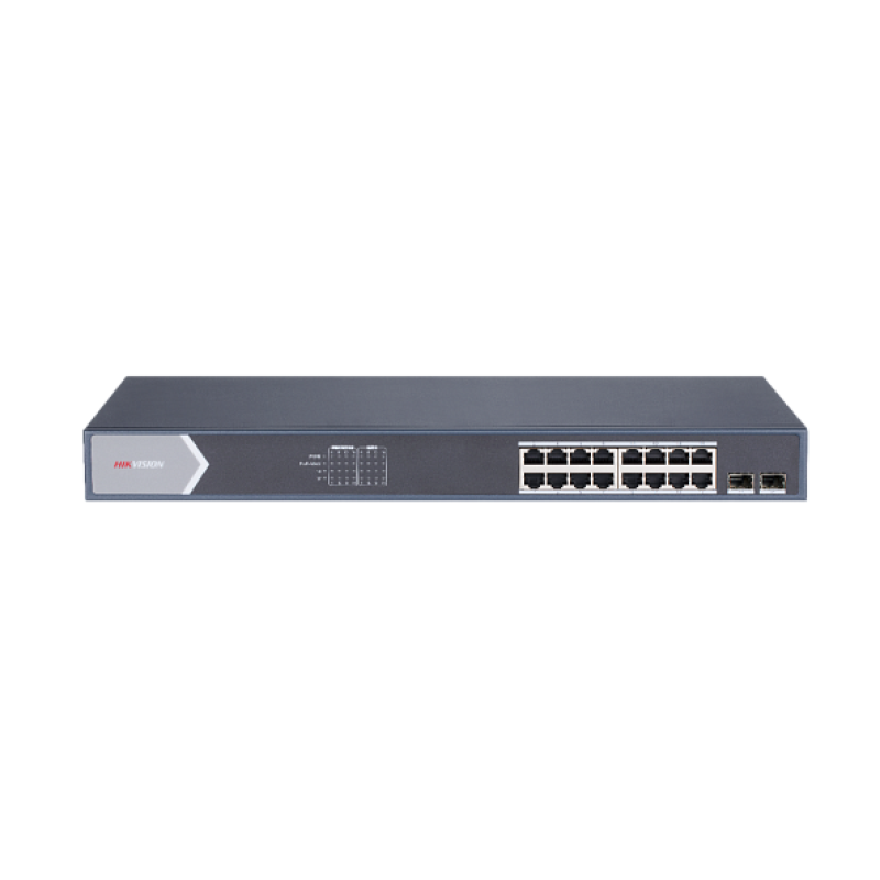 Hikvision DS-3E1518P-E Switch web gigabit POE cu 16 porturi