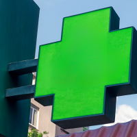 Готовый односторонний фасадный LED-экран Xsmart "Крест" (0,64 × 0,64 м, P3)