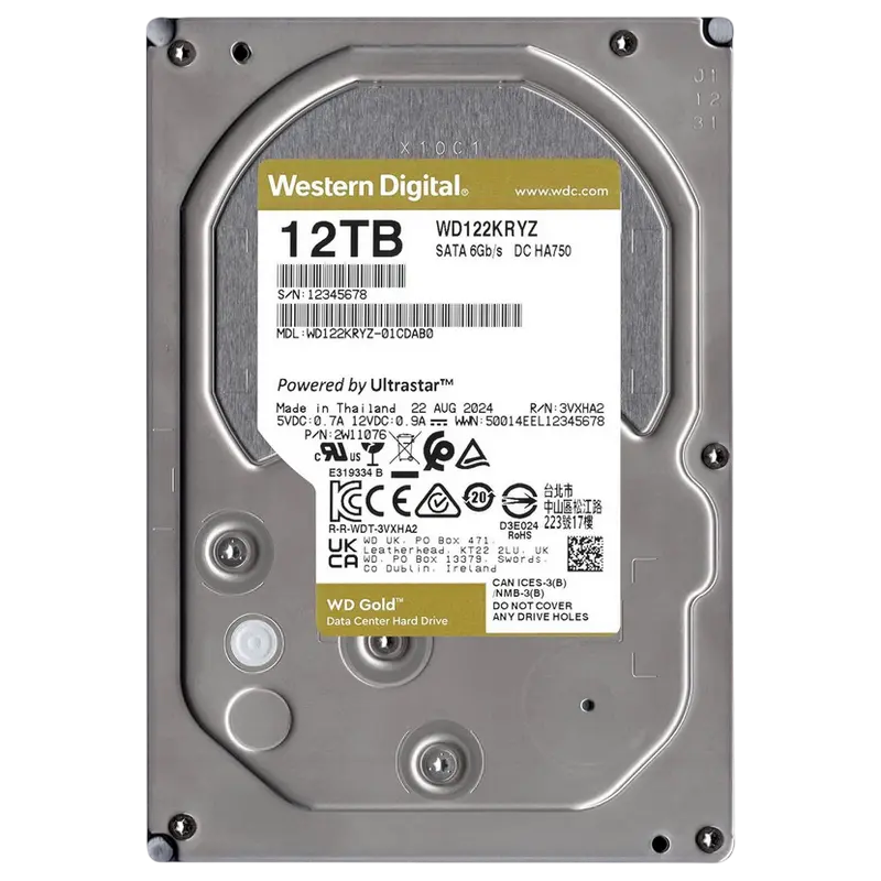 Жесткий диск Western Digital WD Gold 12 ТБ